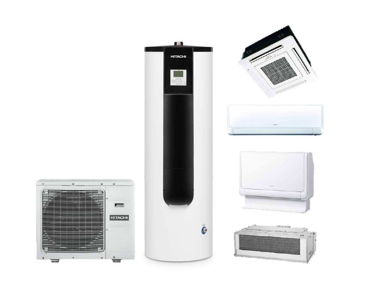 Hitachi présente sa solution exclusive Triple C R32 :  Le 1er chauffe-eau thermodynamique multi-splits R32 du marché