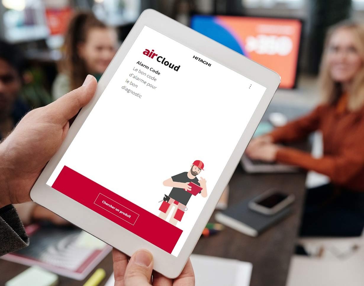 Une nouvelle application Hitachi est disponible pour les codes alarmes : airCloud Alarm Code