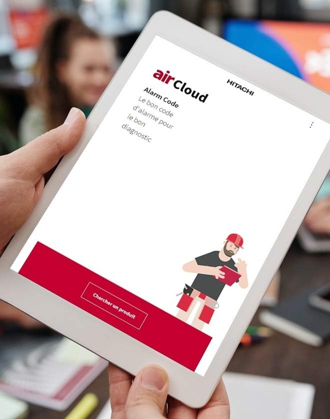 Une nouvelle application Hitachi est disponible pour les codes alarmes : airCloud Alarm Code